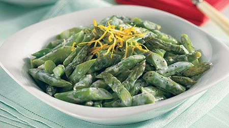 Asparagus Salad with Lemon Garlic Dressing