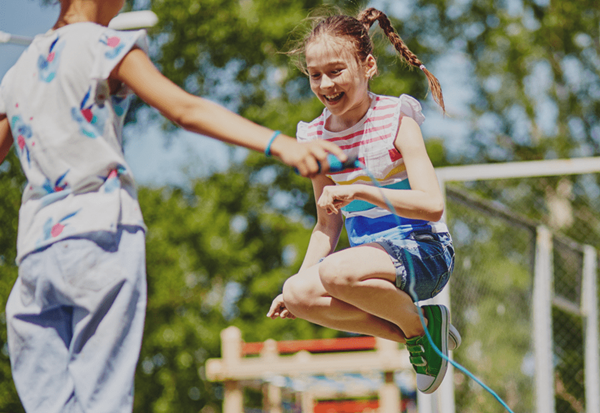 girl jumping rope