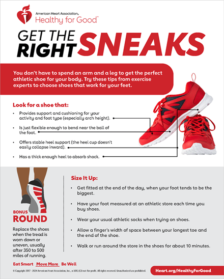 Get the right exercise sneakers shoes